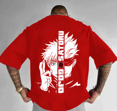 TeeTops Printed Men Round Neck Red T-Shirt