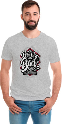 SmarTee Street Printed Men Round Neck Grey T-Shirt