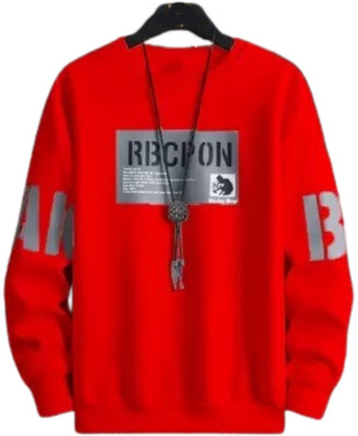 SM SHAYAM CREATION Printed Men Round Neck Red T-Shirt