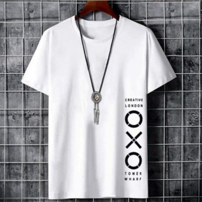 Ruggstar Solid Men Round Neck White T-Shirt
