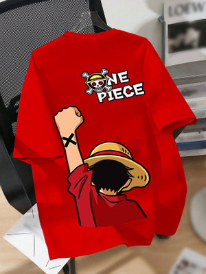 LGR FASHION Printed Men Round Neck Red T-Shirt