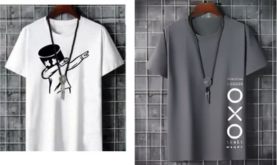 TEE TREE Graphic Print Men Round Neck Multicolor T-Shirt