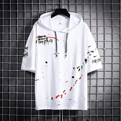 Try This Half Sleeve Printed Men Sweatshirt