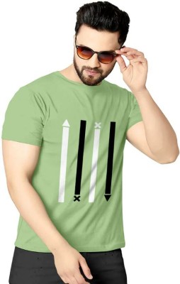 Stelino Printed Men Round Neck Multicolor T-Shirt