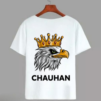 FunkyAttire Printed, Typography Men Round Neck White T-Shirt