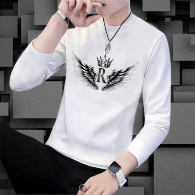 GPGARMENTSS Solid Men Round Neck White T-Shirt