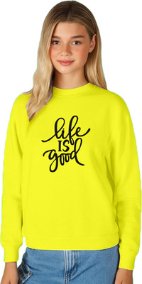 Fabrista Printed Women Round Neck Yellow T-Shirt