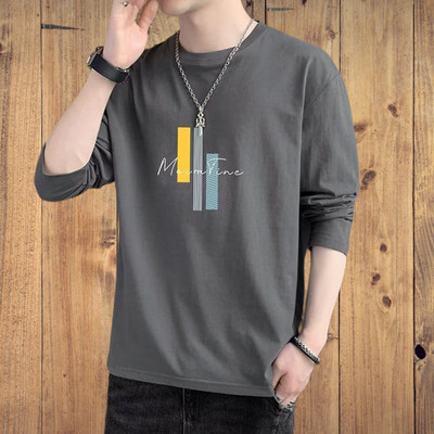 THUNDER PLANET Printed Men Round Neck Grey T-Shirt