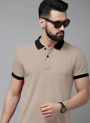 Billion Printed Men Polo Neck White T-Shirt