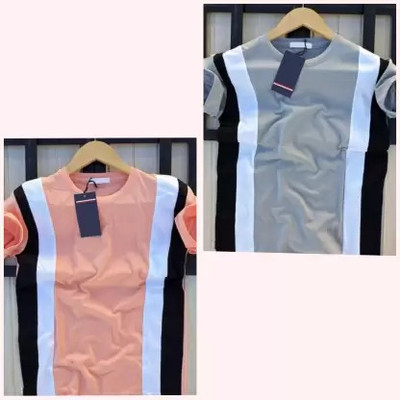 Striped Men Multicolor T-Shirt