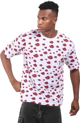 Montequinto Printed Men Round Neck White T-Shirt