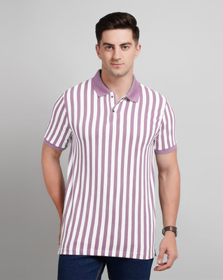 catbunny Solid Men V Neck Multicolor T-Shirt