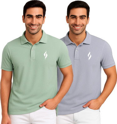 SM SHAYAM CREATION Printed Men Polo Neck Multicolor T-Shirt