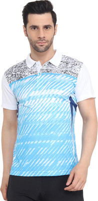 efito Solid Men Polo Neck Light Blue T-Shirt