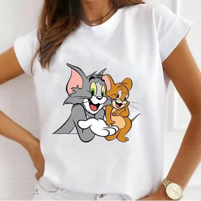 Frfashionoriya Printed Women Round Neck White T-Shirt