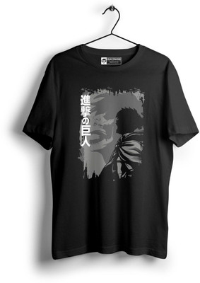 Majexic Printed, Typography Men Round Neck Black T-Shirt