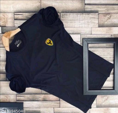 Printed Men Black T-Shirt