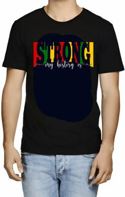 SRIJONI Printed Men Round Neck Multicolor T-Shirt