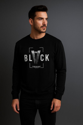 Dorvell Graphic Print Men Crew Neck Black T-Shirt