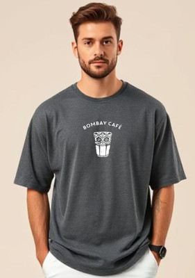 UrGear Printed Men Round Neck Grey T-Shirt