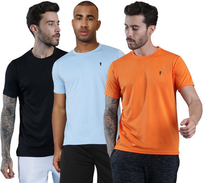 EPPE Solid Men Round Neck Multicolor T-Shirt