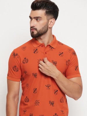 Printed Men Orange T-Shirt