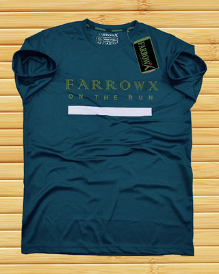 Printed Men Blue T-Shirt