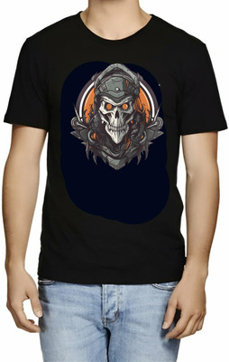 SRIJONI Printed Men Round Neck Multicolor T-Shirt