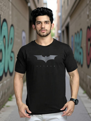 Detees Graphic Print Men Black T-Shirt