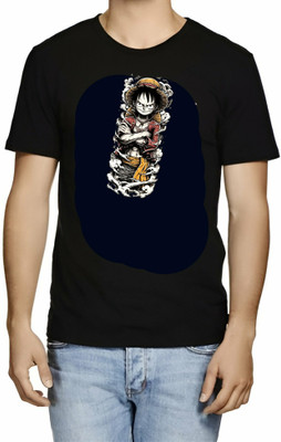 SRIJONI Printed Men Round Neck Multicolor T-Shirt