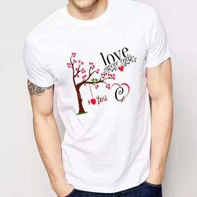 SQF Typography, Graphic Print Men Round Neck White T-Shirt