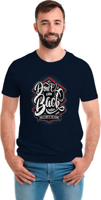 SmarTee Street Printed Men Round Neck Blue T-Shirt