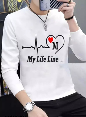 IWF Printed Men Round Neck White T-Shirt