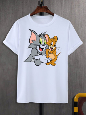 Kfz Printed Men Round Neck White T-Shirt