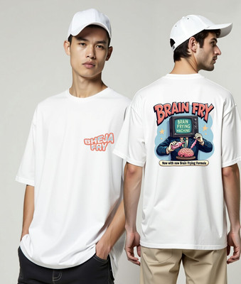 PrintingPixels Printed Men Round Neck White T-Shirt