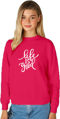 Fabrista Printed Women Round Neck Pink T-Shirt