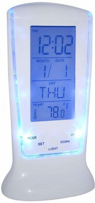 Fitaza Digital White Clock