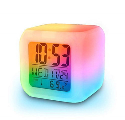 omkarzone Digital Multicolor Clock