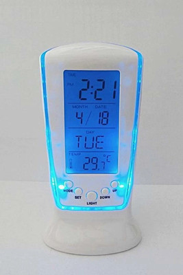 Fulkiza Digital White Clock