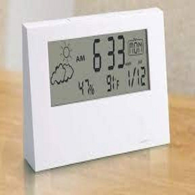 Meenamart.com Digital White Clock