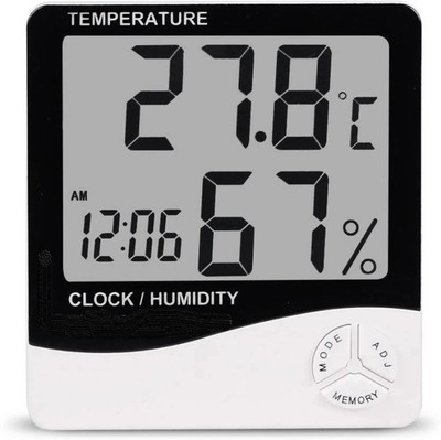 omkarzone Digital White Clock