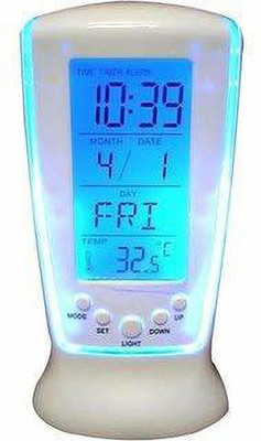 Fitaza Digital White Clock