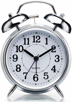 Fulkiza Analog Silver Clock
