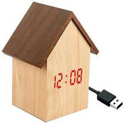 Meenamart.com Digital Brown Clock