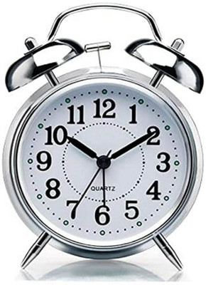 Fitaza Analog Silver Clock