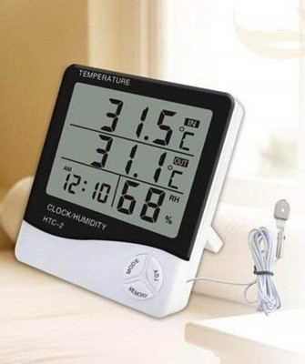 omkarzone Digital White Clock