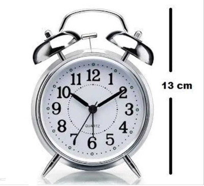 VYNEX Analog Silver Clock