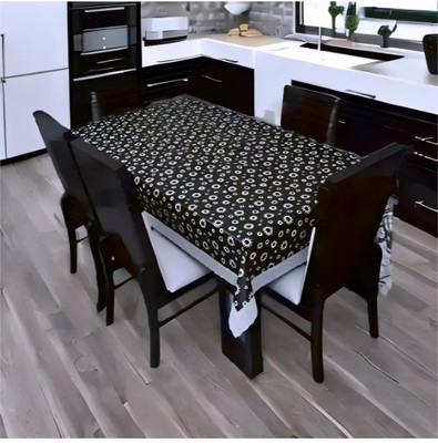 Houseo PVC 4 Seater Floral Table Cover(Multicolor)