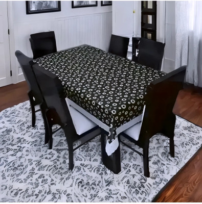 AIZINA PVC 4 Seater Floral Table Cover(Multicolor)