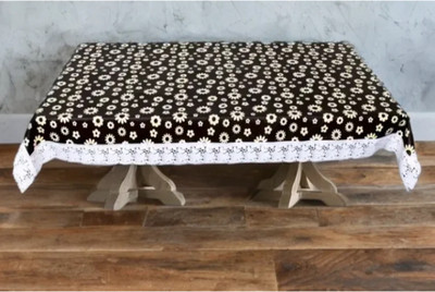 house of common PVC 4 Seater Floral Table Cover(Multicolor)